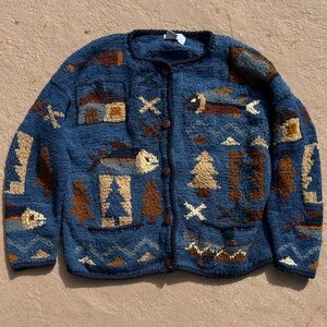 Nomadic Traders Jacket with Blue and Brown Patterns